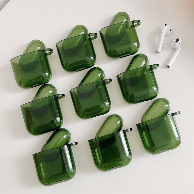 Conque Retro Kopfhörerhülle in Grün für Apple AirPods 1, 2, 3 und Pro 2. Generation - Bild 1