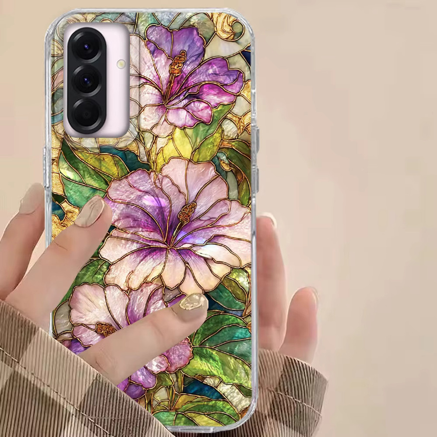 Luxuriöse Handyhülle mit Vollbild-Blumendesign für Samsung Galaxy A-Serie in Multicolour - Bild 2