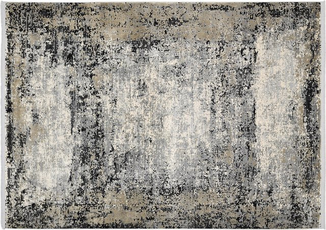 OCI Teppich MIREVA in Grau im Retro-Design, allergikerfreundlich und fußbodenheizunggeeignet, Mischgewebe aus Viskose und Polyacryl, Breite: 340 cm, Tiefe: 240 cm - Bild 1