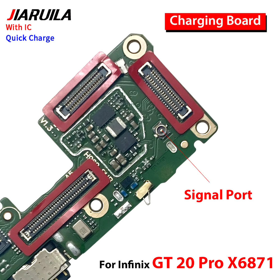 USB Ladegerät Dock Connector und Mikrofon Flex Kabel Ersatzteil für Infinix GT 20 Pro mit USB-C Anschluss - Bild 3