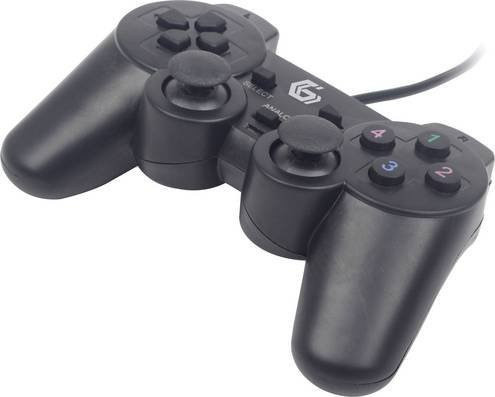 Gembird JPD-UDV-01 Gamepad Controller für PC in Schwarz - Bild 1