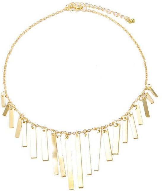 Allbestart Fransenkette, Metallstab, beige, Damen - Bild 1