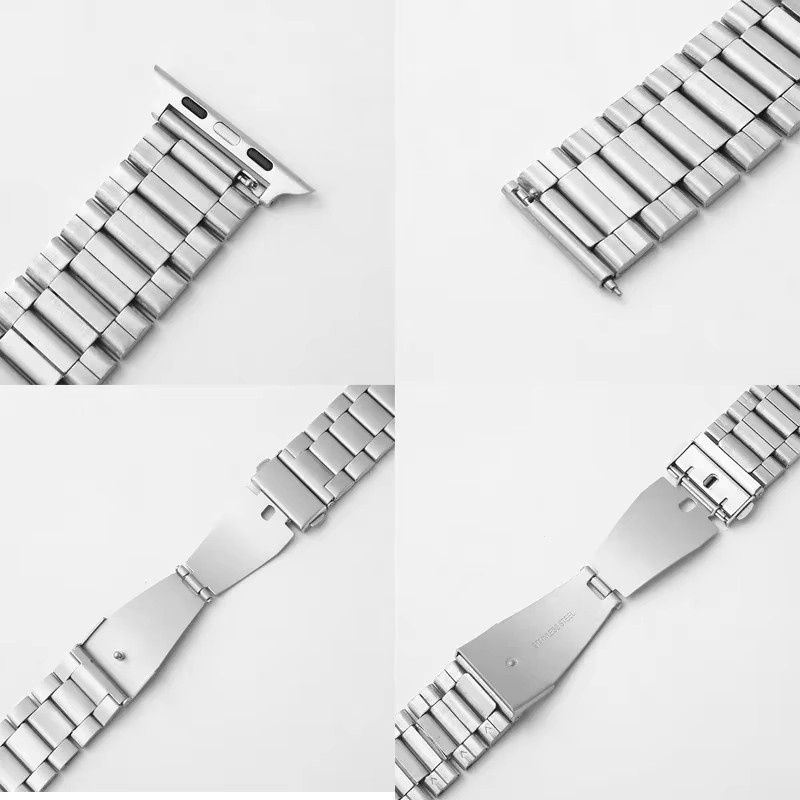 Sanzhu Uhrenarmband Edelstahl, Silber, Herren - Bild 1
