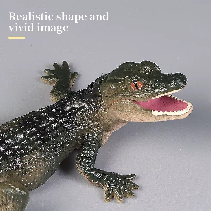 XIALIBAOMOWAN Nilkönig & Yangtze-Krokodile, Wildtiermodelle, Tiere, Kunststoff - Bild 3
