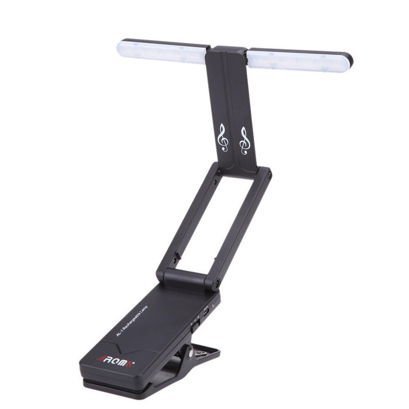 TOMTOP JMS Aroma Clip-on LED Notenpultlampe, wiederaufladbare Clip-on Leuchte für Klavier und Bühne, Schwarz - Bild 6
