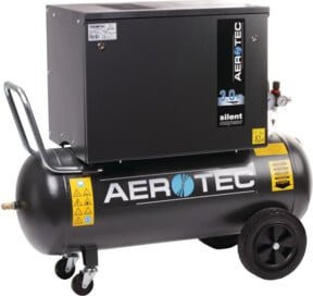 Aerotec Super SILENT 90 CT3 Keilriemenkompressor 600-90 in Schwarz - Bild 1