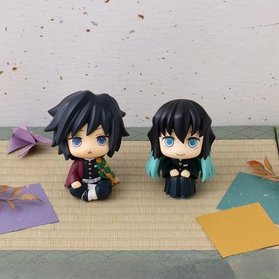 Fashnics Demon Slayer Anime Figuren Iguro Obanai und Tokitou Muichirou Sammlerstücke aus PVC in Multicolor - Bild 3
