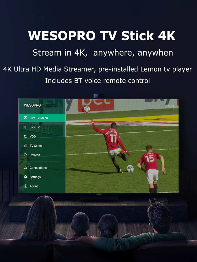 WESOPRO TV Stick G2 Android 12 Smart TV Dongle in Schwarz mit 2GB RAM, 16GB ROM, Wifi6, Bluetooth 5.0 und 4K UHD Unterstützung - Bild 6