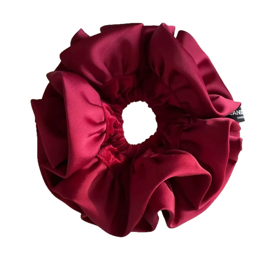 Haargummis aus Samt, Rot und Schwarz, Unisex - Bild 3
