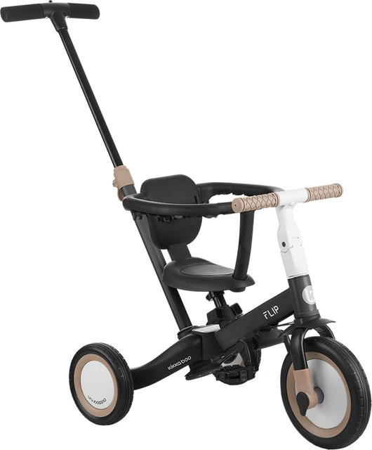 Kikkaboo Dreirad Flip 5 in 1 Stahlrahmen schwarz ab 12 Monaten - Bild 1