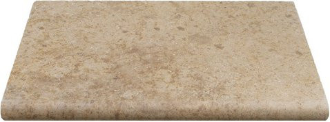 WOHNRAUSCH Beckenrandsteine Sunniva aus Travertin in Braun, Orange und Gelb mit Rundstab, B/T/H: 61 x 40,6 x 3 cm - Bild 1