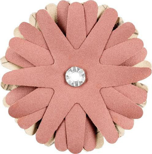 PFERD Polistar-Tube PST-T Schleifstern für Bohrungen und Rohre, Durchmesser: 90 mm, Bohrung: 5 mm, Körnung: A320, Farbe: Rot, 10 Stück - Bild 1