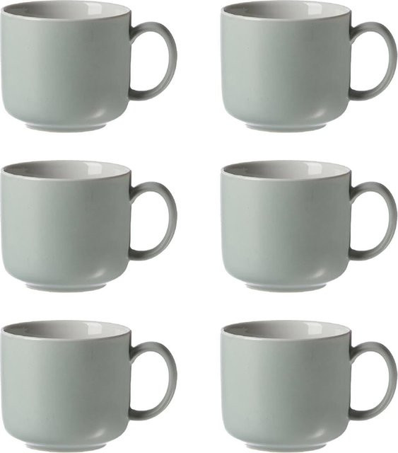 Ritzenhoff & Breker Kaffeetassen Jasper, 6er Set, Grau, 240 ml pro Tasse - Bild 1