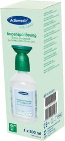 GRAMM medical Actiomedic Eye Care Augenspülflasche mit Natriumchloridlösung 0,9 %, 500 ml, Weiß - Bild 1