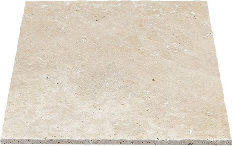 WOHNRAUSCH Wand- und Bodenfliese Tosca Cream in Beige, Naturstein-Optik, matt und getrommelt, B: 20,3 cm, T: 20,3 cm, H: 1,2 cm - Bild 1