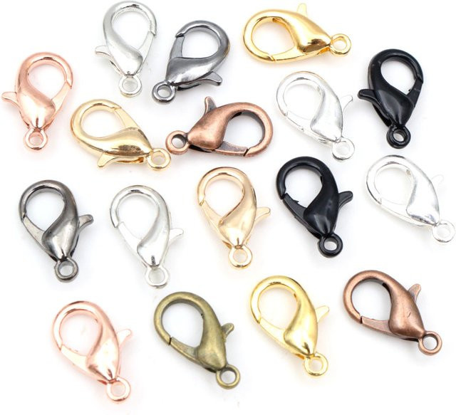 Wadsfred Karabiner Haken, Bronze Gold Silber Schwarz Legierung, Unisex - Bild 1
