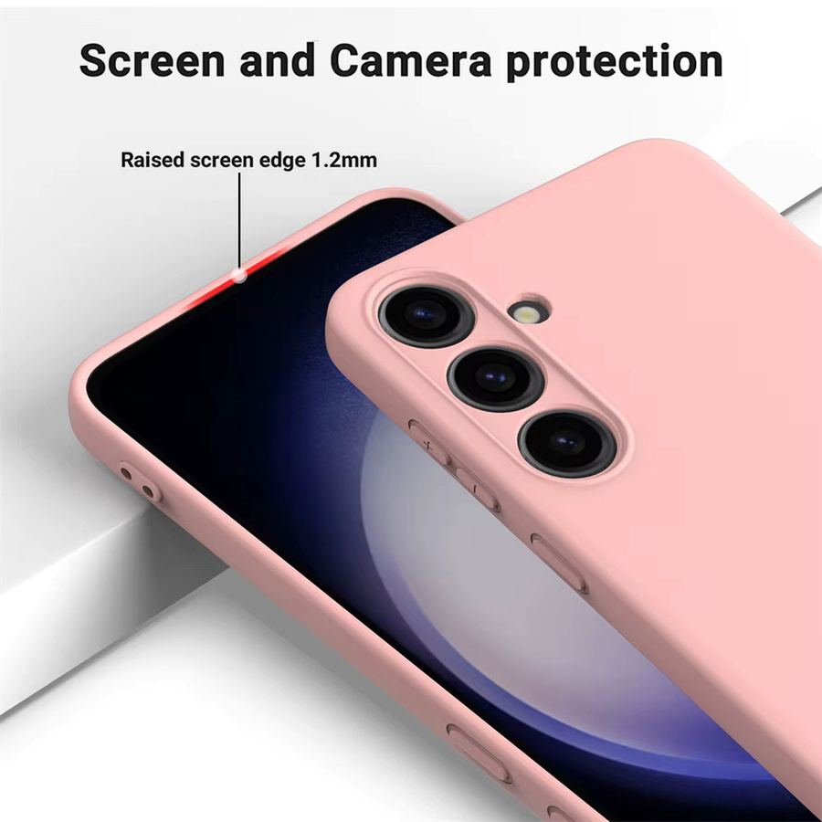 Stoßfeste Silikon Schutzhülle für Samsung Galaxy S25 Ultra in Pink - Bild 3