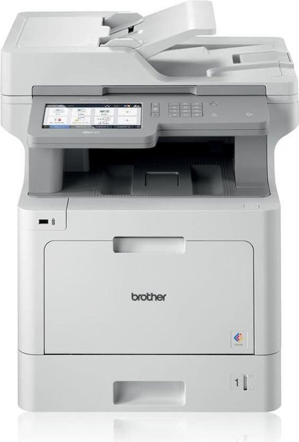 Brother MFC-L9570CDW Multifunktions-Farb-Laserdrucker mit Drucken, Scannen, Kopieren und Faxen, Wifi, NFC, Weiß - Bild 1
