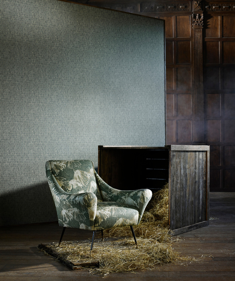 Zoffany Tapete Guinea in Charcoal mit Animal Print und Tier-Motiven aus Vlies - Bild 2