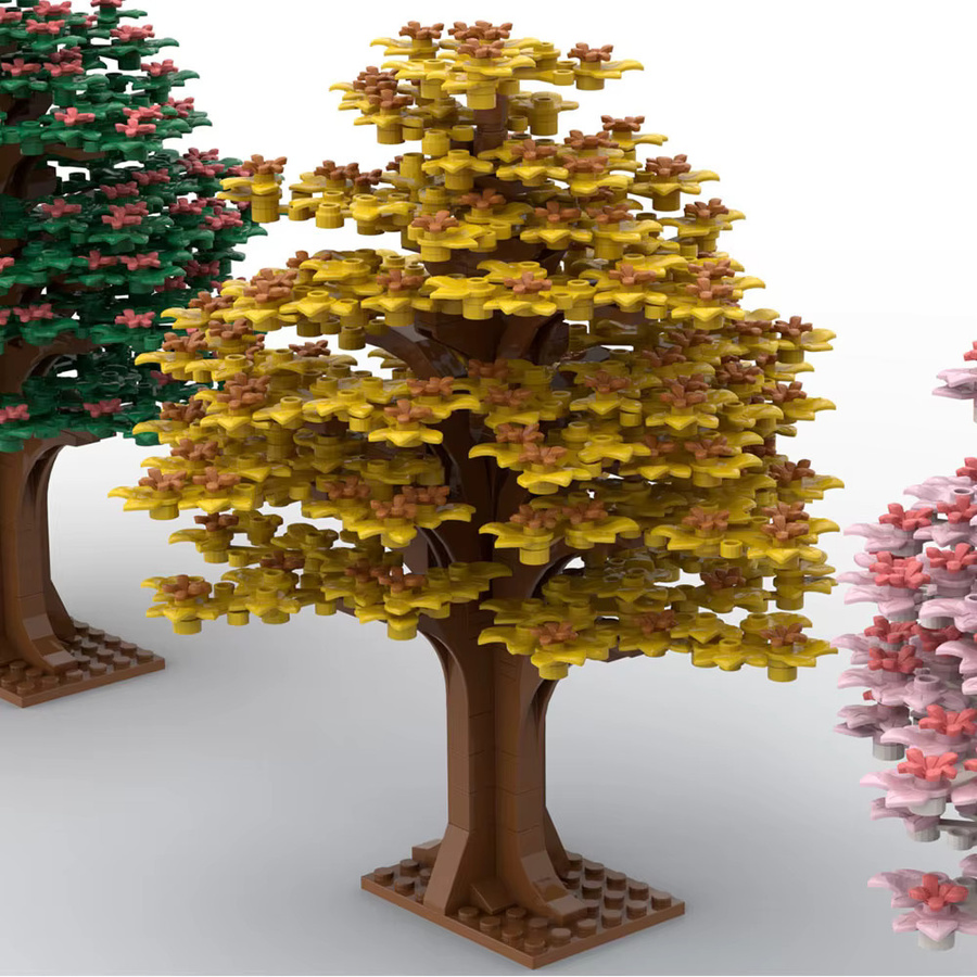 wishiot Große Baum Bausteine, DIY Garten, Puzzle Szene, Natur, Bunt / Mehrfarbig - Bild 3