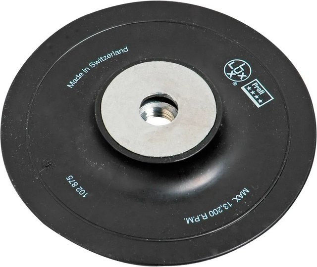 LUX-TOOLS Stützteller für Fiberscheiben 115 mm in Schwarz - Bild 1