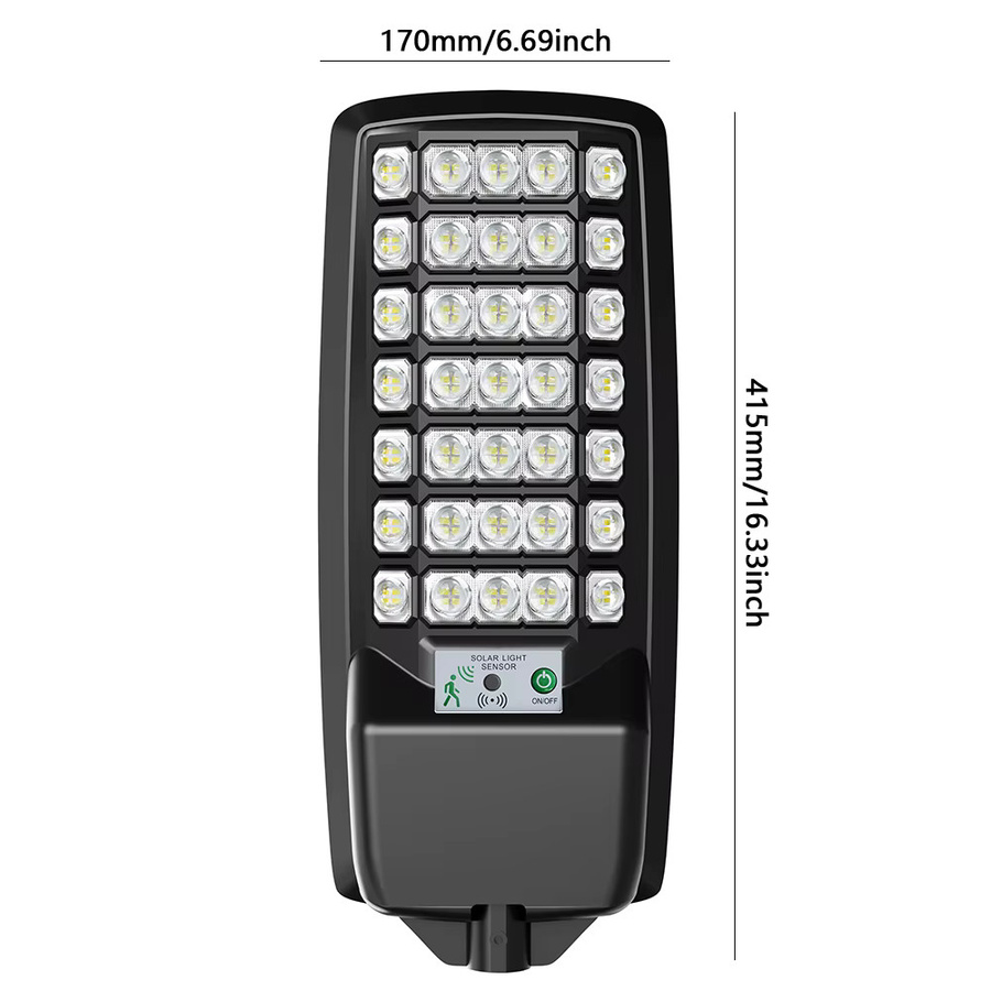 UMEXUS Solar-Flutlicht mit 140 LEDs und Bewegungssensor, wasserdichte Solarleuchte für den Garten in Schwarz - Bild 6