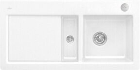 Villeroy & Boch Subway 60 Flat Küchenspüle aus Keramik, flächenbündig, Farbe: Snow White - Bild 1