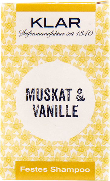 Klars Festes Shampoo Muskat & Vanille, Unisex - Bild 1