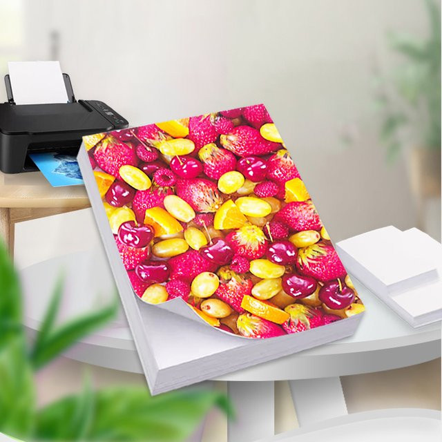 Tonpei Selbstklebendes Fotopapier für Tintenstrahldrucker, Einseitig Glänzend, A6, 50 Stück - Bild 1