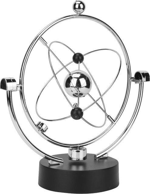 Shoemst Kinetische Kunst Asteroid Astronomie-Bausatz als Perpetuum Mobile in Silber mit USB- und Batterie-Stromversorgung - Bild 1
