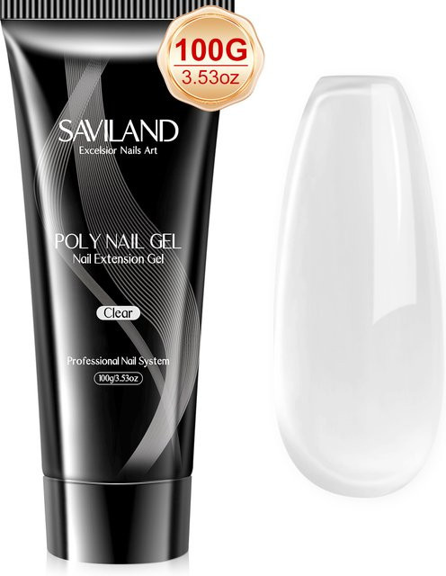 Saviland Poly-Gel Nagelverlängerungsgel, klar, 100 g - Bild 1