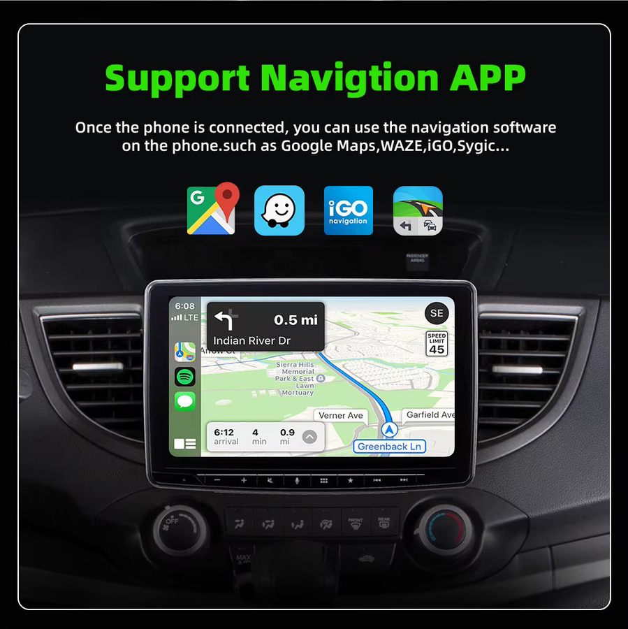 MiNi CarPlay 2026 4-in-1 Kabelloser CarPlay-Adapter mit Android Auto, Mirror Link, WiFi und Bluetooth in Schwarz - Bild 2