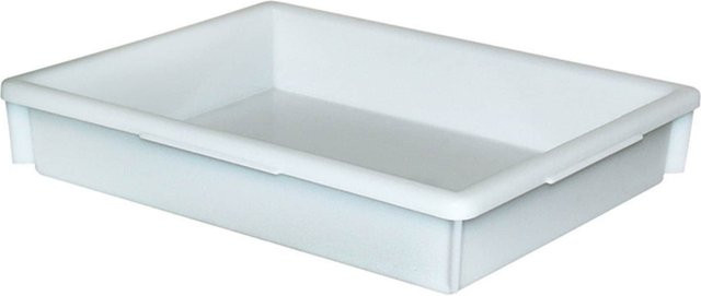 BRB 5er-Set Wannen aus Kunststoff in Weiß, B/T/H: 36,0 x 8,5 x 46,0 cm - Bild 1