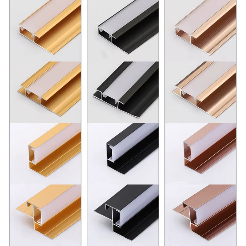 Khelse LED-Aluminiumprofil für Wandpaneele und Fliesen in Rose Gold, 5 mm Dicke - Bild 5