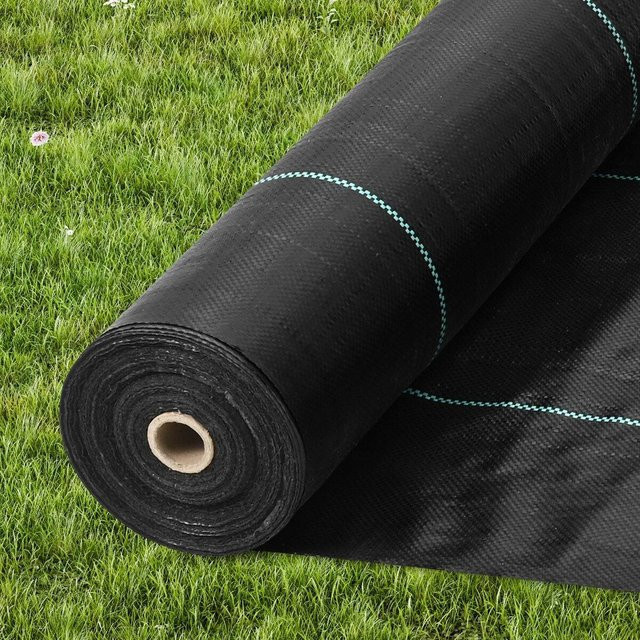 Buying Solutions, MB Unkrautvlies Premium Heavy Duty Geotextil Schwarz, 3,96 m x 18,29 m, 5oz Gewebe mit hoher Durchlässigkeit als Unkrautblocker unter Kies - Bild 1