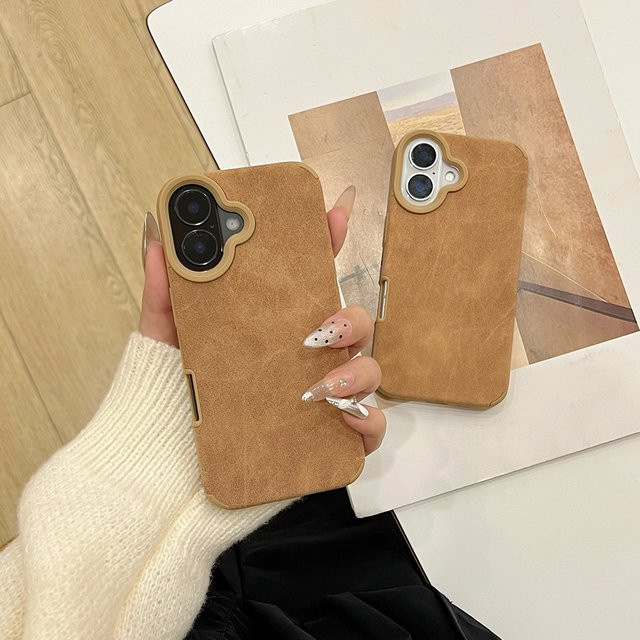 Caynes Matte Cortex Handyhülle für iPhone in Beige, stoßfest - Bild 1