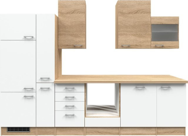 Flex-Well Küchenzeile Samoa in Beige ohne Elektrogeräte 310 cm - Bild 1