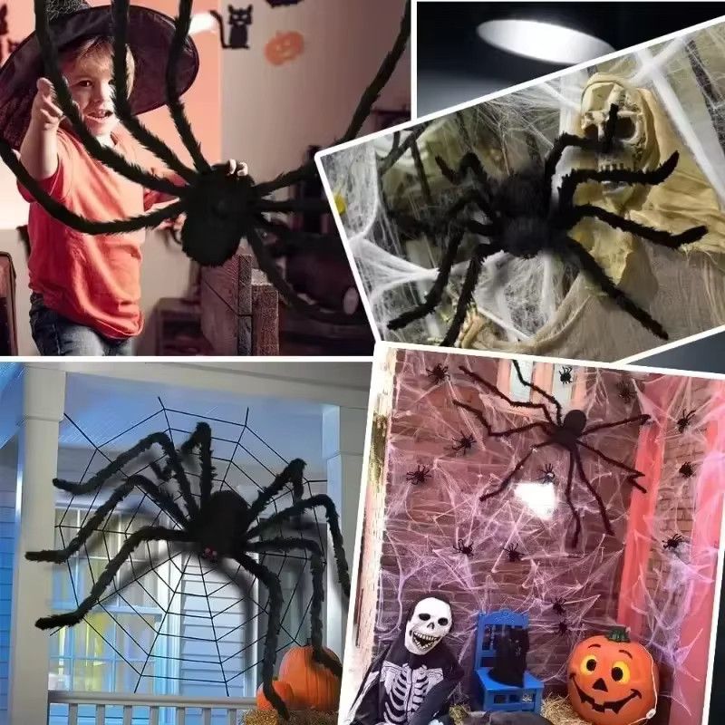 Okumo Halloween Horror Spinne als Outdoor Dekoration in Schwarz, Höhe: 30 bis 200 cm - Bild 5
