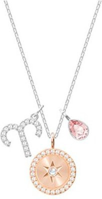 Swarovski Halskette Sternzeichen Widder, Weiß, Damen, Kristall - Bild 1