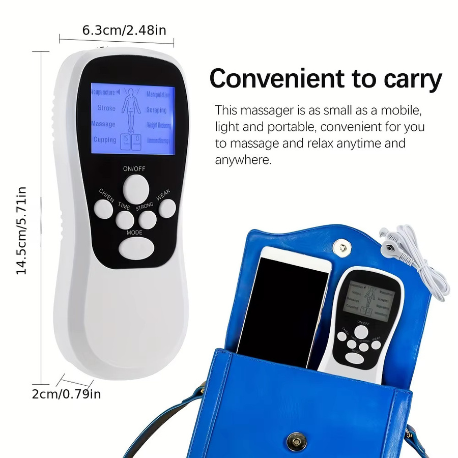 ShaxyMsc Mini-Elektromassagegerät, 8 Modi, 15 Stärken, TENS-Gerät - Bild 3