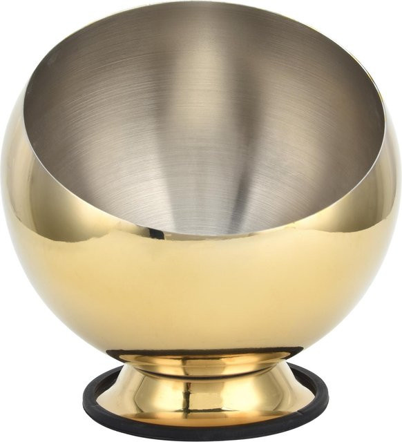 Fishine Edelstahl Gewürzschüssel mit Sockel in Grau und Gold - Bild 1