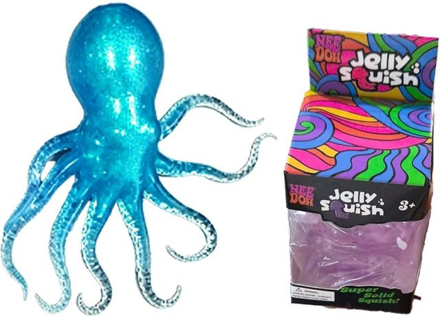 Topmix Oktopus, Weiches Stressabbau-Spielzeug, Niedlich, Entspannend, Knetbar, Blue - Bild 1