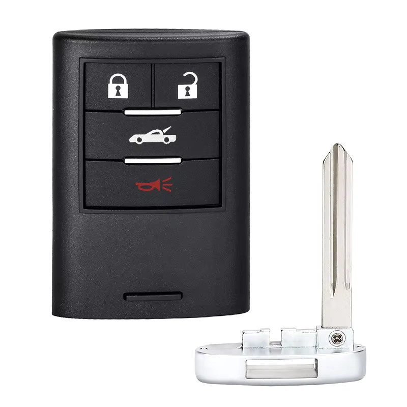 KEYECU 4-Tasten Schlüsselloser Fernbedienungsschlüssel für Chevrolet Corvette, 315MHz PCF7952A Chip, Schwarz - Bild 2