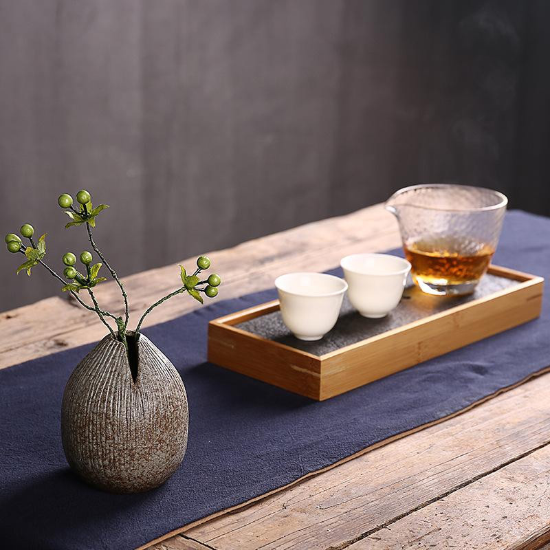 Yiran Furniture Terrakotta-Vase im japanischen Stil aus Keramik für abstrakte Blumenarrangements - Bild 2