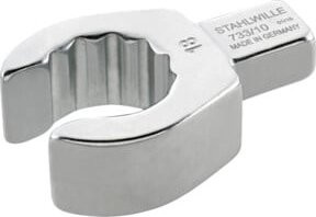 Stahlwille OPEN-RING-Einsteckwerkzeug SW 17 mm in Silber mit Werkzeugaufnahme 9 x 12 mm - Bild 1