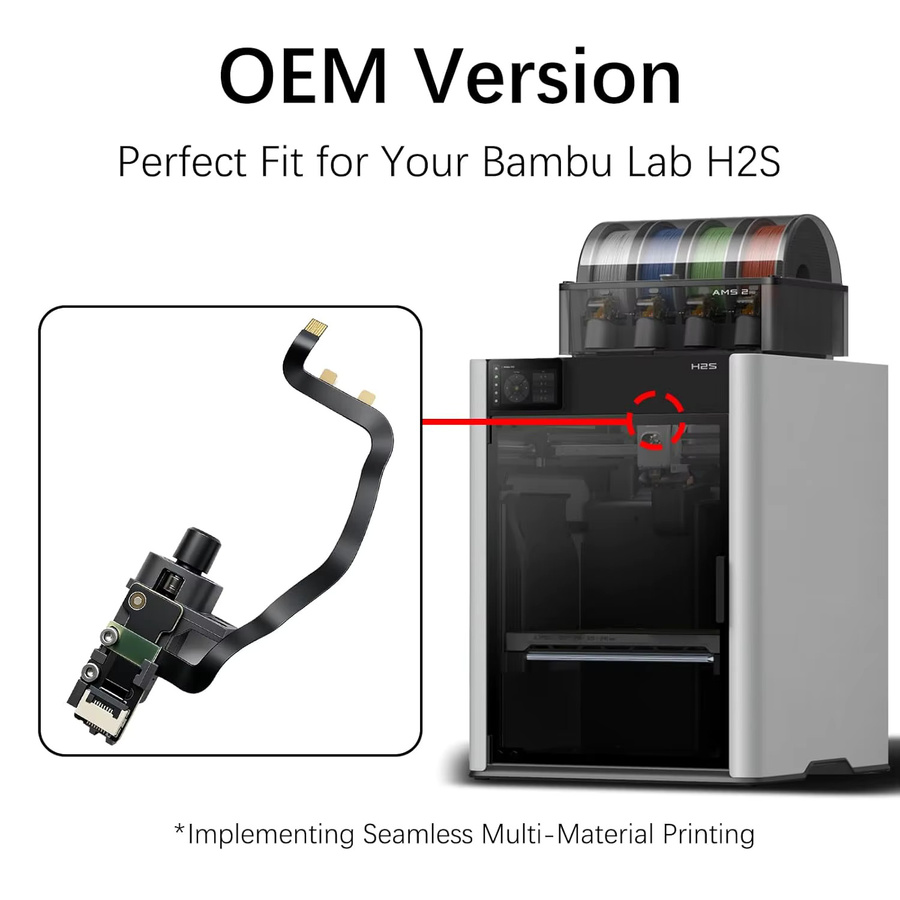 BambuLab Original H2S Filament-Sensor Ersatzteil für FDM 3D-Drucker in Schwarz - Bild 2