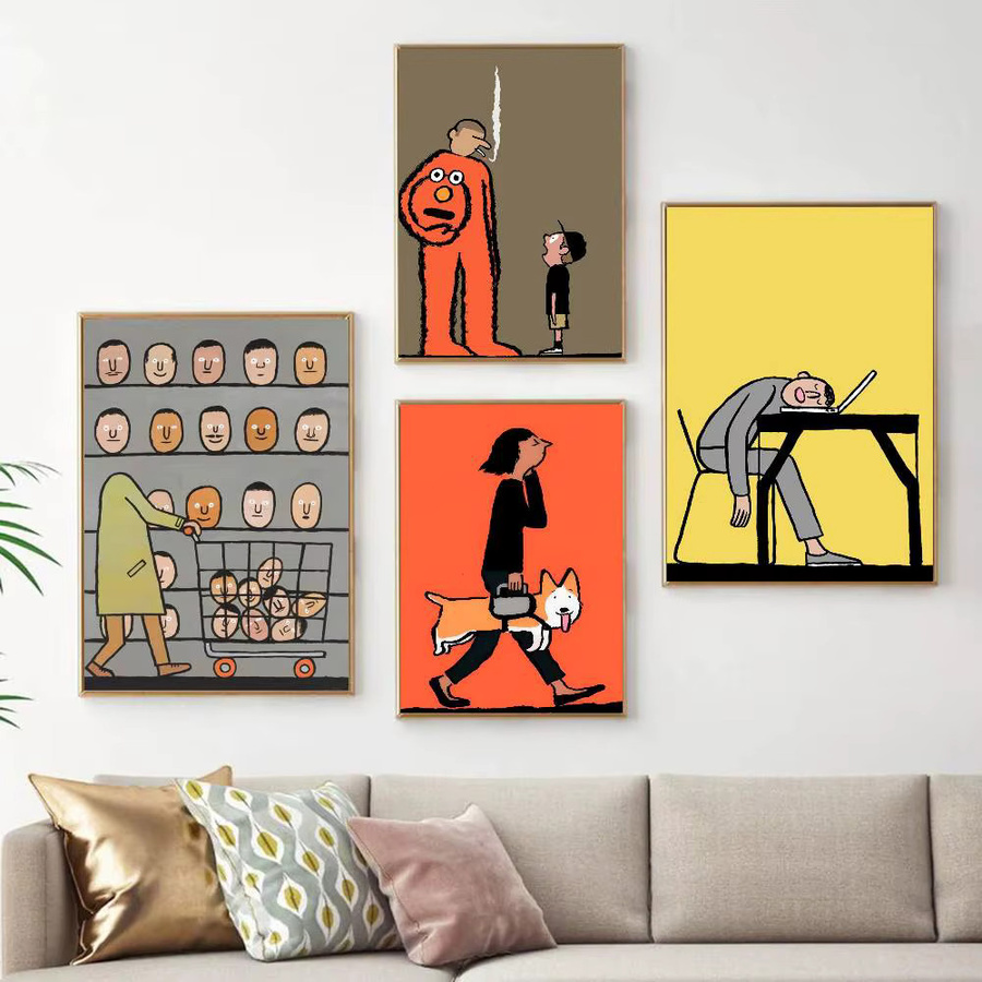 Anime J-Jean Art Jullien Selbstklebendes Anime-Poster aus weißem Kraftpapier in Mehrfarbig - Bild 2