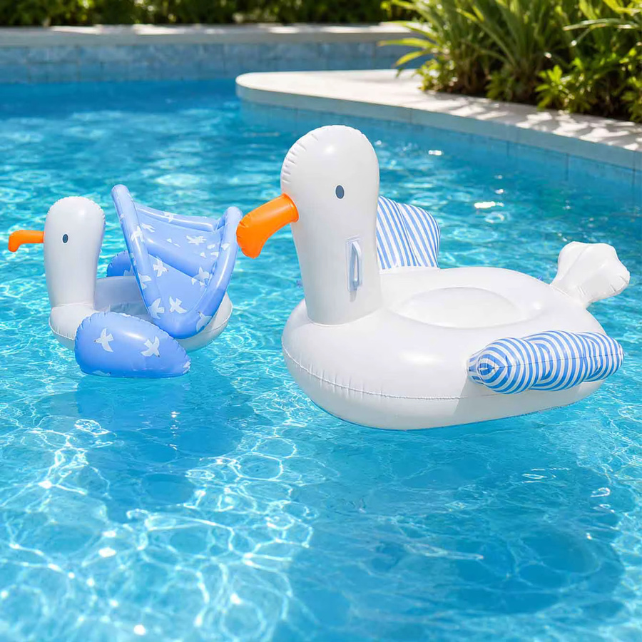 Aufblasbarer Schwan-Schwimmring, Enten-Schwimmreifen-Set, 1-teiliges Set - Bild 2