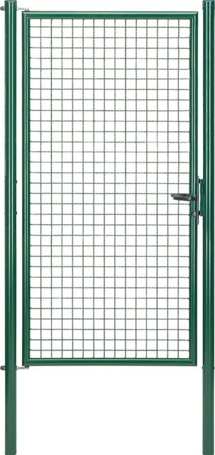 Alberts Einzeltor für Maschendraht- und Alberts Fix-Clip Pro-Zäune, Grün, Breite: 100 cm, Höhe: 200 cm - Bild 1