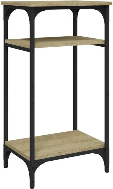 vidaXL Beistelltisch Sonoma-Eiche in Braun aus Holzwerkstoff und Stahl, B/T/H: 40 x 30 x 75 cm - Bild 1